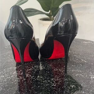 Christian Louboutin Black and Red Stiletto Heels